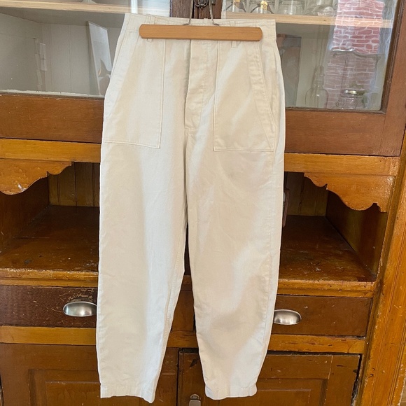 Dôen Doen Walker Pant in Nutmilk Size 6, 28” Barrel Leg Pant - Picture 2 of 6